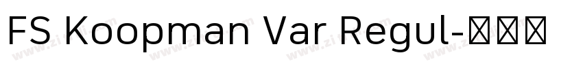 FS Koopman Var Regul字体转换